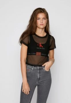 Calvin Klein Jeans BABY TEE - T-shirt Imprimé - Black