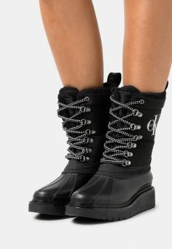 Calvin Klein Jeans PLUS MID LACEUP - Bottes De Neige - Black