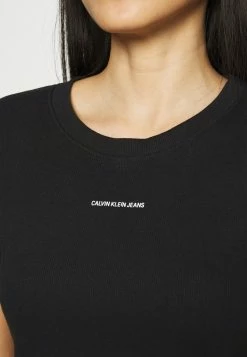 Calvin Klein Jeans MICRO BRANDING CROP - T-shirt Basique - Black -Calvin Klein Elegant Magasin eec951f40b78416284d0affde7c8107c