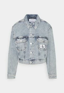 Calvin Klein Jeans CROPPED JACKET - Veste En Jean - Denim Light