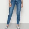 Calvin Klein Jeans HIGH RISE SUPER SKINNY ANKLE - Jeans Skinny - Blue
