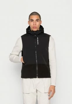 Calvin Klein Jeans SUBTLE BLOCKING HOODED VEST - Veste Sans Manches - Black
