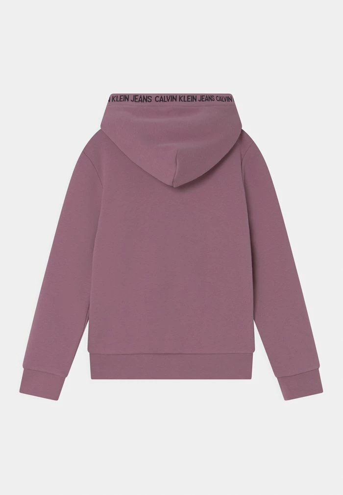 Calvin Klein Jeans INTARSIA LOGO HOODIE UNISEX - Sweat à Capuche - Dusky Orchid 2 Calvin Klein Jeans INTARSIA LOGO HOODIE UNISEX - Sweat à Capuche - Dusky Orchid – Image 2