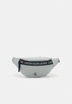 Calvin Klein Jeans LOGO TAPE WAISTBAG UNISEX - Sac Banane - Grey Dew