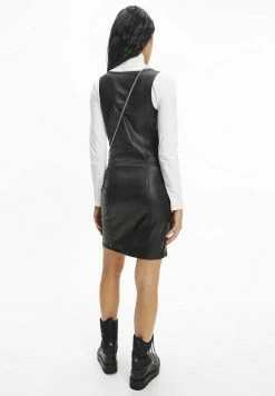 Calvin Klein Jeans COATED DENIM BODYCON - Robe De Jour - Denim Black -Calvin Klein Elegant Magasin f20242c21f7f4bdba325c9fdbb8c75f7