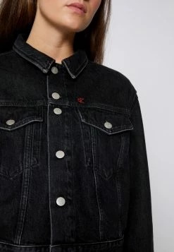 Calvin Klein Jeans CROPPED JACKET - Veste En Jean - Denim Black -Calvin Klein Elegant Magasin f2082ac8802a471e900be306c44b6374