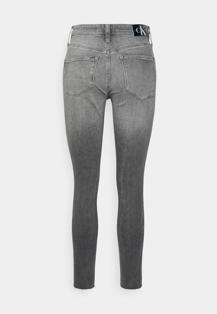 Calvin Klein Jeans HIGH RISE SUPER ANKLE - Jeans Skinny - Denim Grey 2 Calvin Klein Jeans HIGH RISE SUPER ANKLE - Jeans Skinny - Denim Grey – Image 2