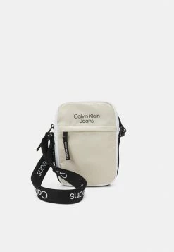 Calvin Klein Jeans COLOUR BLOCK CROSSBODY - Sac Bandoulière - White/eggshell