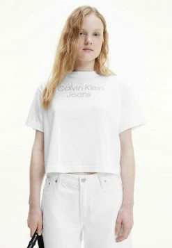 Calvin Klein Jeans T-shirt Imprimé - Bright White