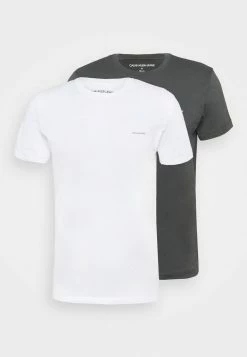 Calvin Klein Jeans 2 PACK - T-shirt Basique - Gray Pinstripe/bright White 10 Calvin Klein Jeans 2 PACK - T-shirt Basique - Gray Pinstripe/bright White -Calvin Klein Elegant Magasin f4cfffc889234d0aaf9b4b76b9daffdd