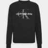 Calvin Klein Jeans BONDED MONOGRAM CREW NECK - Sweatshirt - Black