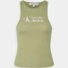 Calvin Klein Jeans URBAN LOGO TANK - Débardeur - Faded Olive