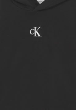 Calvin Klein Jeans LINEAR LINES MIX MEDIA HOODIE - Sweatshirt - Black -Calvin Klein Elegant Magasin f5517a1923944435842d682953207681