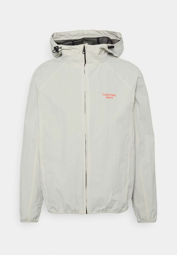 Calvin Klein Jeans STACKED LOGO WINDBREAKER - Veste Légère - Eggshell 1 Calvin Klein Jeans STACKED LOGO WINDBREAKER - Veste Légère - Eggshell
