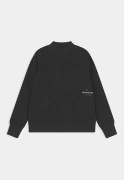 Calvin Klein Jeans MONOGRAM EMBROIDERY - Sweatshirt - Black