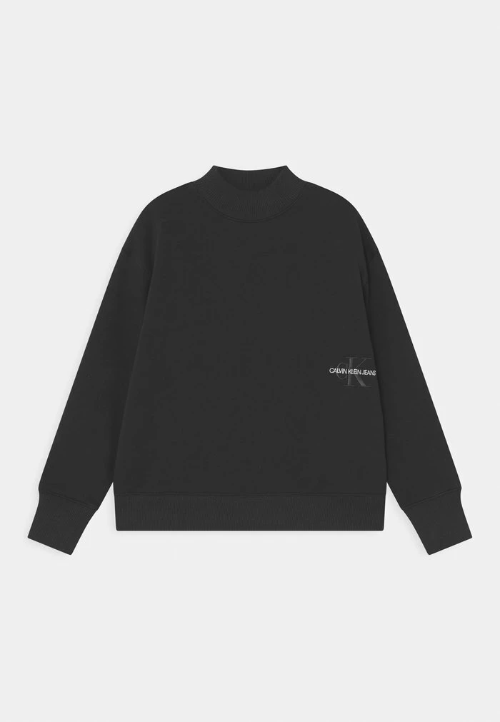 Calvin Klein Jeans MONOGRAM EMBROIDERY - Sweatshirt - Black 1 Calvin Klein Jeans MONOGRAM EMBROIDERY - Sweatshirt - Black