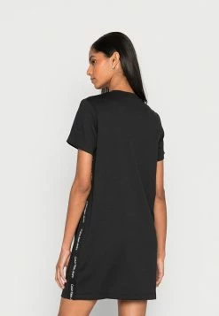 Calvin Klein Jeans LOGO TAPE MILANO DRESS - Robe En Jersey - Black -Calvin Klein Elegant Magasin f6e85a7c65db4ad298e2ec99017bcc4b