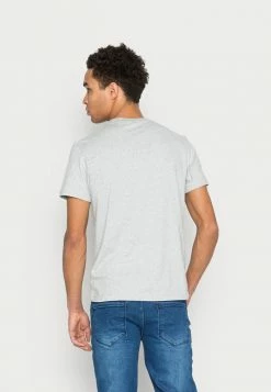 Calvin Klein Jeans TWO TONE MONOGRAM TEE - T-shirt Imprimé - Light Grey Heather -Calvin Klein Elegant Magasin f71df3526b39427aa5b6870a7bdf0710
