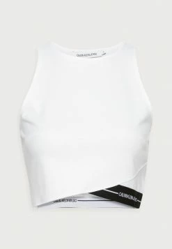 Calvin Klein Jeans MILANO TANK TOP - Débardeur - White -Calvin Klein Elegant Magasin f7255548fe7e44868e4c35755651f8a7
