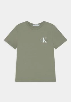 Calvin Klein Jeans CHEST MONOGRAM - T-shirt Basique - Forest Khaki