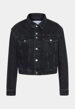 Calvin Klein Jeans CROPPED JACKET - Veste En Jean - Denim Black -Calvin Klein Elegant Magasin f886325876b74da4b4be47f27e8da22e