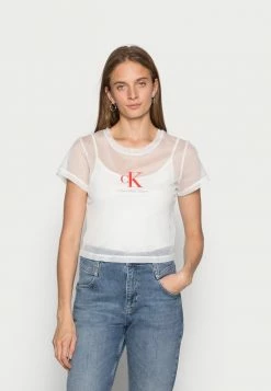 Calvin Klein Jeans BABY TEE - T-shirt Imprimé - Bright White
