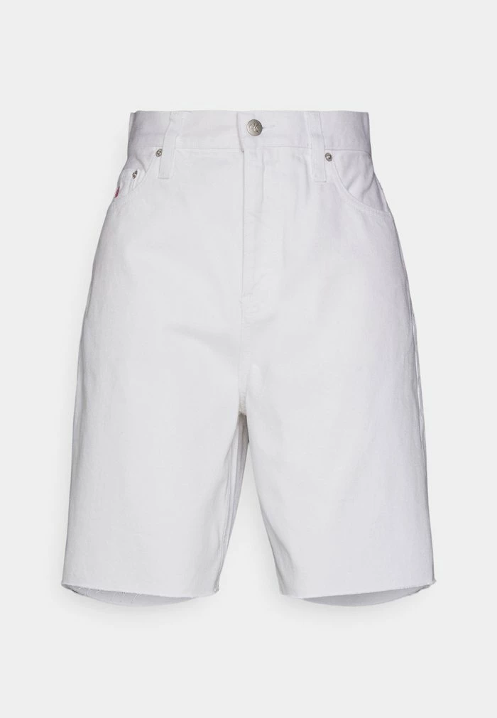 Calvin Klein Jeans PRIDE RELAXED - Short En Jean - Bright White 1 Calvin Klein Jeans PRIDE RELAXED - Short En Jean - Bright White