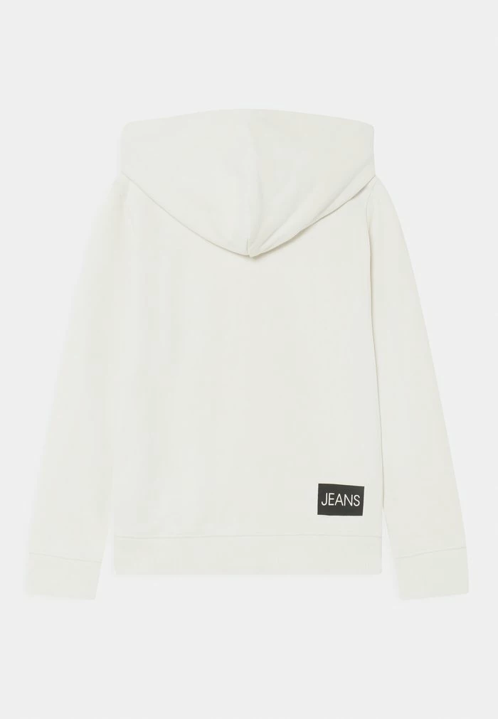 Calvin Klein Jeans INSTITUTIONAL LOGO ZIP-THROUGH UNISEX - Sweat à Capuche Zippé - Ivory 2 Calvin Klein Jeans INSTITUTIONAL LOGO ZIP-THROUGH UNISEX - Sweat à Capuche Zippé - Ivory – Image 2
