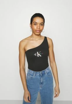 Calvin Klein Jeans PRIDE ASYMMETRICAL BODY - Débardeur - Black