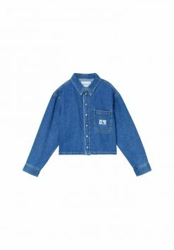 Calvin Klein Jeans CROPPED DAD - Chemisier - Denim Medium -Calvin Klein Elegant Magasin fbf85312a450459d93da134ad416c1d9