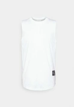 Calvin Klein Jeans MONOGRAM BADGE TANK UNISEX - Débardeur - Bright White