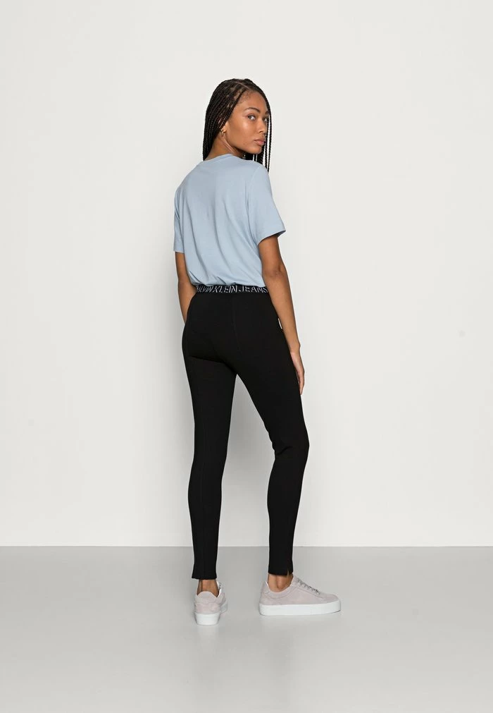 Calvin Klein Jeans MILANO LOGO ELASTIC - Legging - Black 3 Calvin Klein Jeans MILANO LOGO ELASTIC - Legging - Black – Image 3