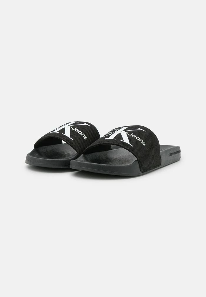 Calvin Klein Jeans SLIDE MONOGRAM - Mules - Black 3 Calvin Klein Jeans SLIDE MONOGRAM - Mules - Black – Image 3