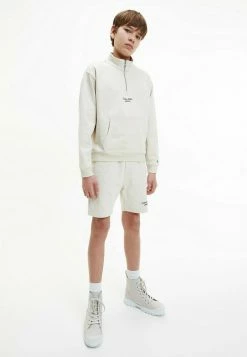 Calvin Klein Jeans STACKED LOGO RLXD - Sweatshirt - Eggshell