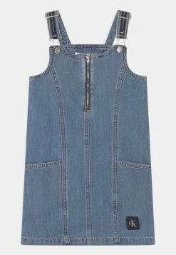 Calvin Klein Jeans ALINE DUNGAREE DRESS - Robe En Jean - Denim Medium
