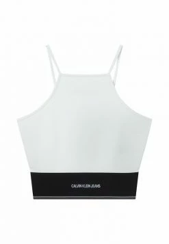 Calvin Klein Jeans MILANO SQUARE NECK STRAPPY - Débardeur - Bright White -Calvin Klein Elegant Magasin fe07daee05f04444a4305aec24150e6b