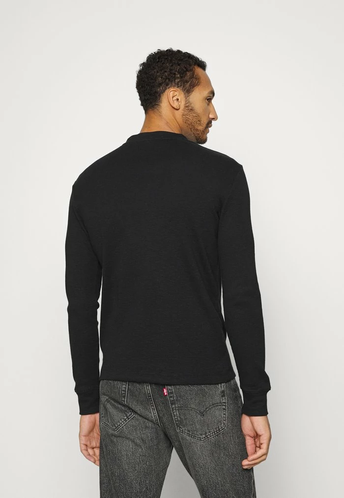 Calvin Klein Jeans SLUB TEE - T-shirt à Manches Longues - Black 3 Calvin Klein Jeans SLUB TEE - T-shirt à Manches Longues - Black â Image 3