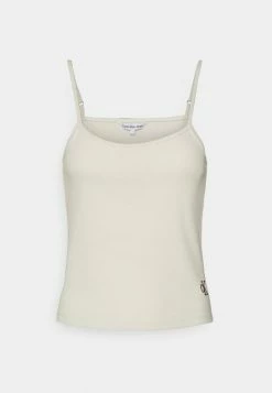Calvin Klein Jeans STRAPPY - Débardeur - Eggshell